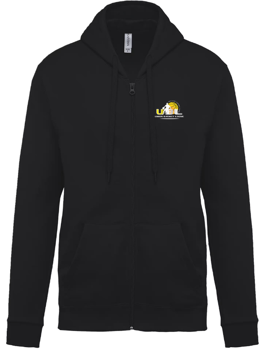 Sweat basic hoody zippé à capuche femme